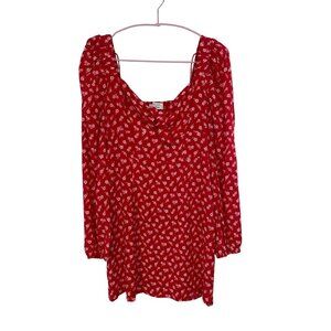 NWOT & OTHER STORIES FEMALE SHORT DRESS SIZE 6 BOHO LONG SLEEVE FLORAL